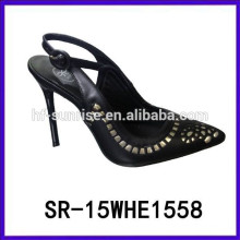 SR-15WHE1558 Mädchen-Absatz-Sandelholzmädchen späteste Absatz-Sandelholzart und weisedame-Kleidschuhe